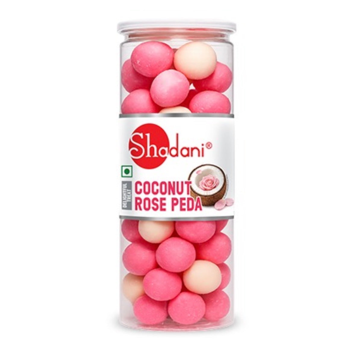 Coconut Rose Peda Indian Sweet